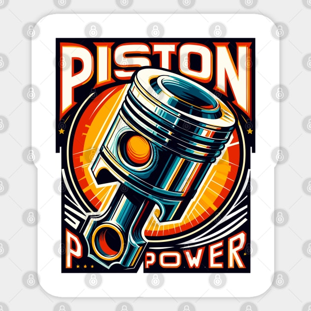 Piston Sticker by Vehicles-Art